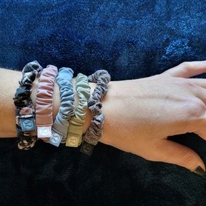 Lot of 5 Lululemon Skinny Scrunchies for $20. Like new condition, pastel colors.